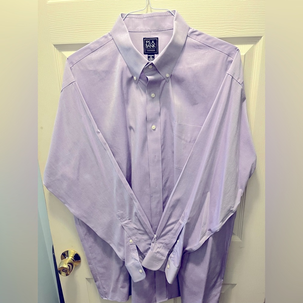 Purple Button Down Dress Shirt